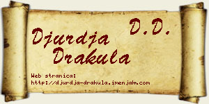 Đurđa Drakula vizit kartica